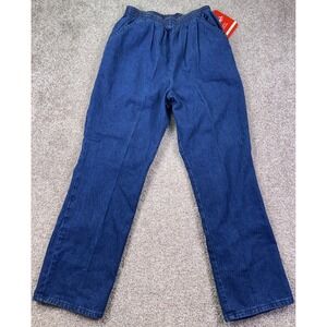 Chic Comfort Collection Jeans Womens 10P Blue Elastic Waist High Rise NWT Mom